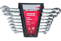Набор ключей комбинированных Matrix 8-19мм, CrV, мат.хром // 15406