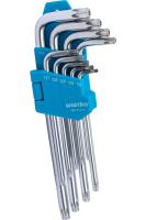 Набор ключей TORX c отв.длин 9шт.Smartbuy  SBT-TSL-9