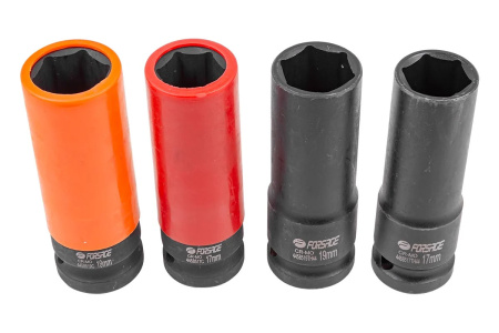 Набор головок 6-гр.ударн. тонкост.1/2",4 пр. ROCKFORCE