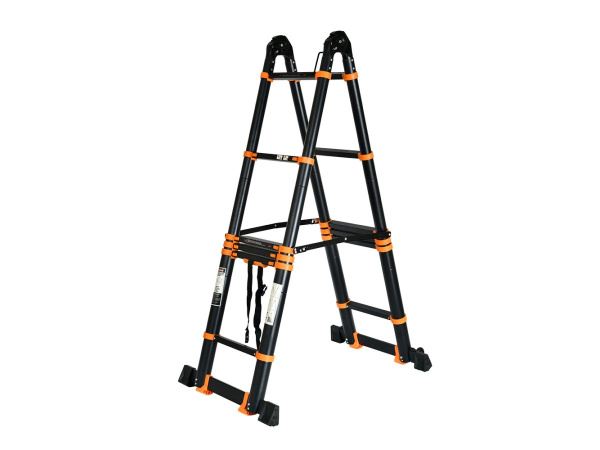 Лестница телескоп.2-х секц. алюм. 210/420см, 2х5 ступ. 14,8кг BLACK LINE STARTUL 