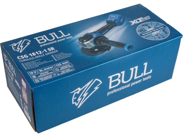 Болгарка аккумуляторная BULL CSG 1812-1 SR XLTpro SOLO 1333947