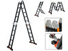 Лестница алюм. 4х5  STARTUL BLACK LINE (стрем.-283см, лестн.-580см) 15,5 кг