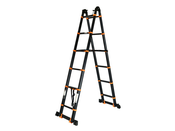 Лестница телескоп.2-х секц. алюм. 410/820см, 2х10ступ. 28,8кг BLACK LINE STARTUL 