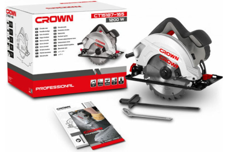 Дисковая пила Crown CT15187-165