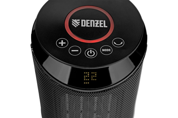 Тепловентилятор керам. DTFC-2000X, 2 кВт, wi-fi, пульт, динамик, вращение, 3 реж. /Denzel