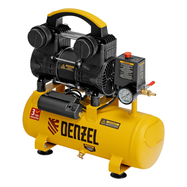 Компрессор безмаслянный DENZEL DLP-950/10 58141