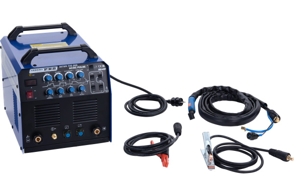 Аппарат аргонодуговой сварки PRO INTER TIG 200 AC/DC PULSE (TIG+MMA) MOSFET, AURORA